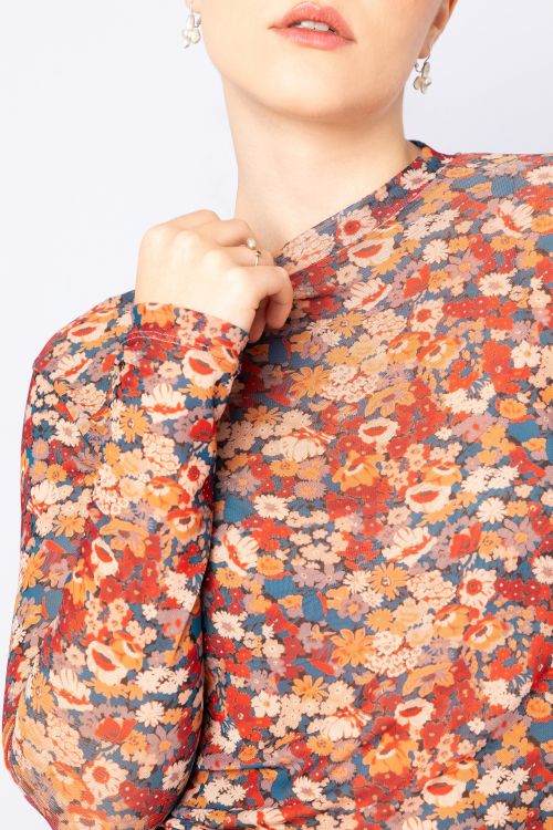 BLUSA TULE MANGA LONGA